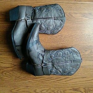 Leather boots